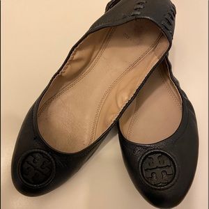 Tory Burch Black Flats